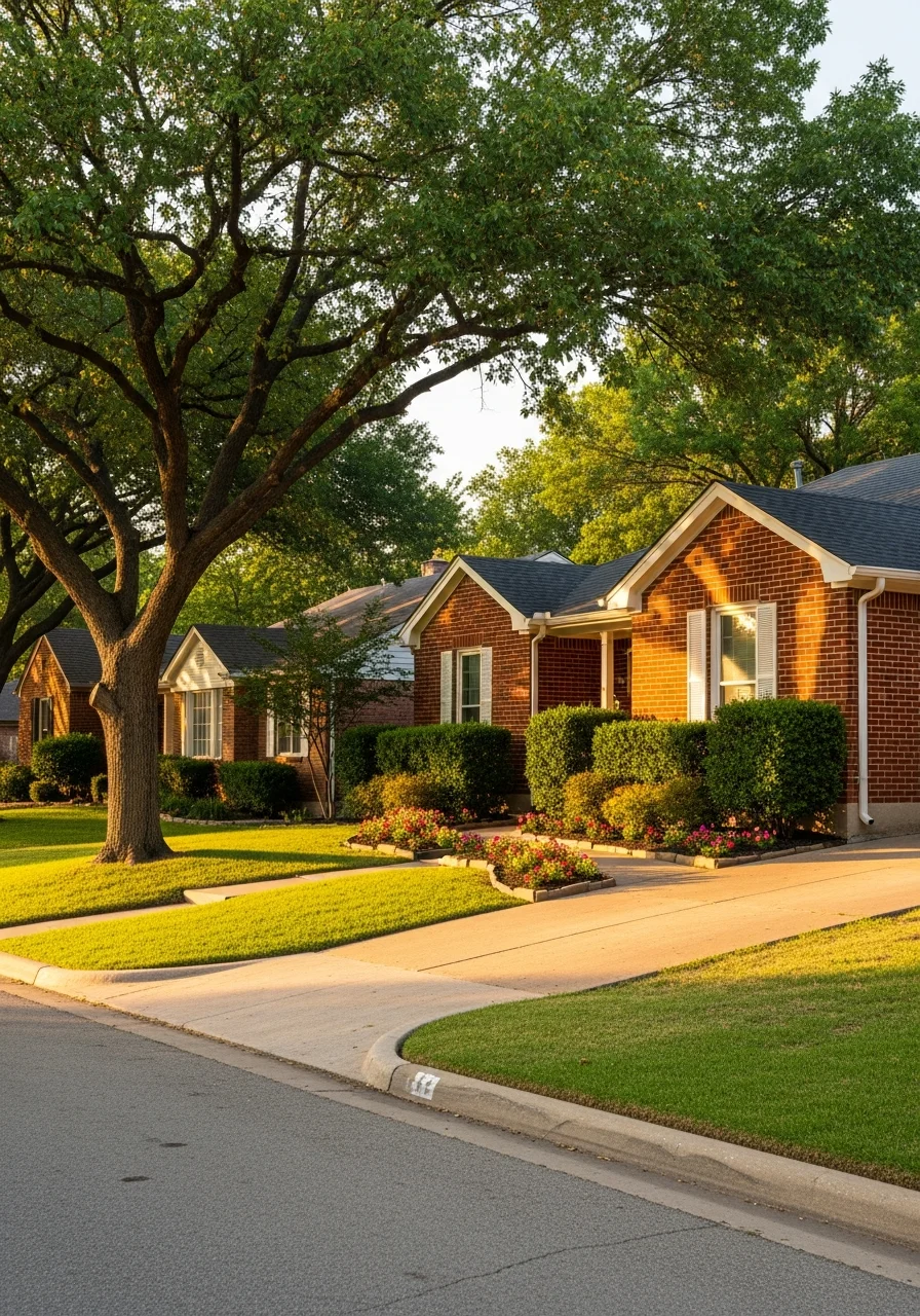 North Richland Hills homeowner in their yard, showcasing the community's residential diversity.